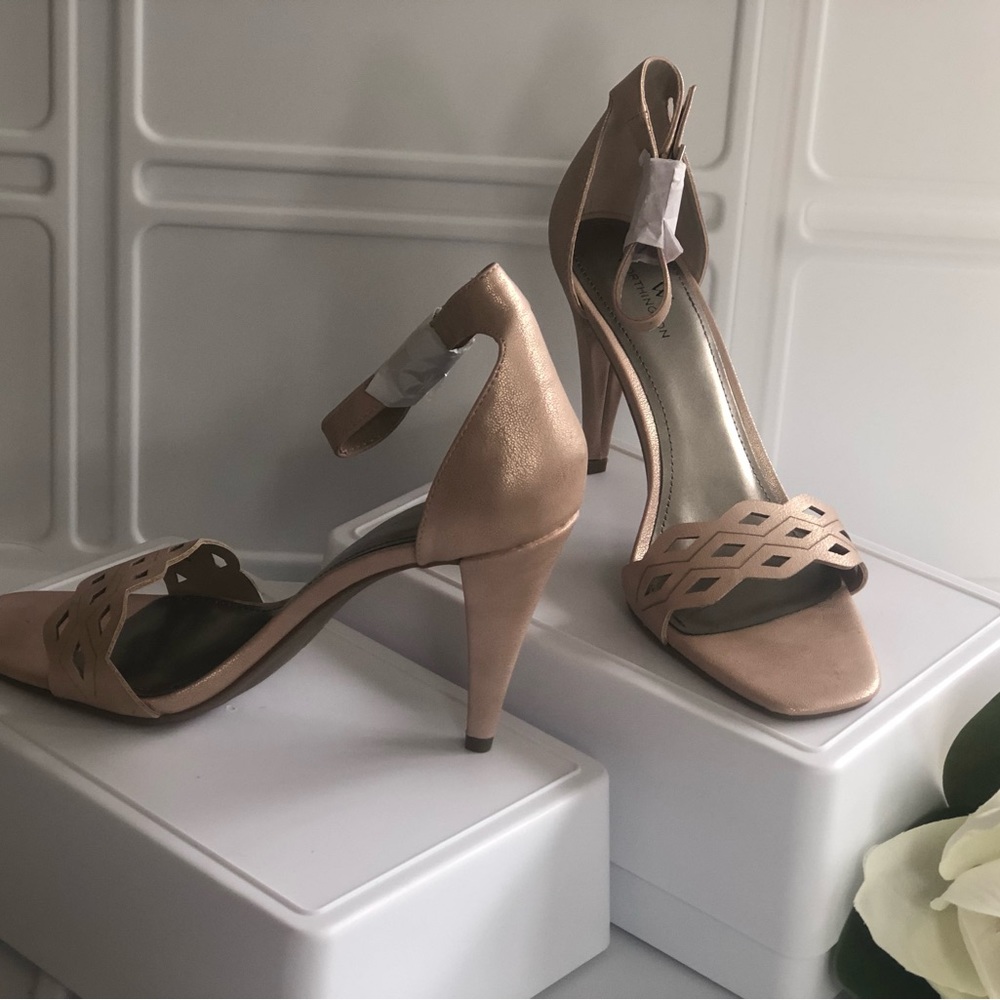 Brand New Worthington -Rose Gold -Open Toe- Ankle Strap- Sandal Shoe
